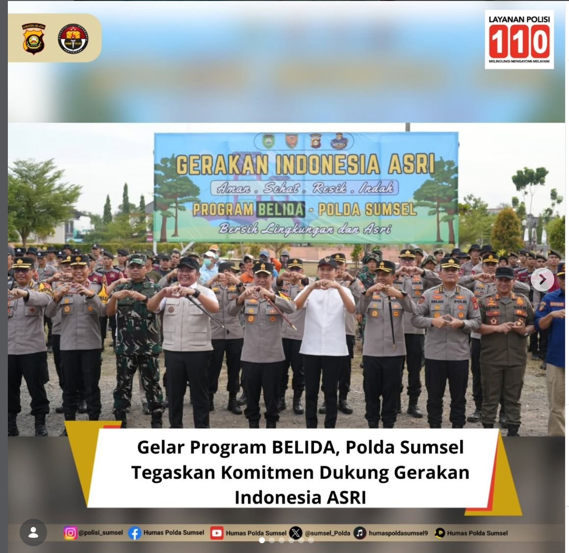 Gelar Program BELIDA, Polda Sumsel Tegaskan Komitmen Dukung Gerakan Indonesia ASRI